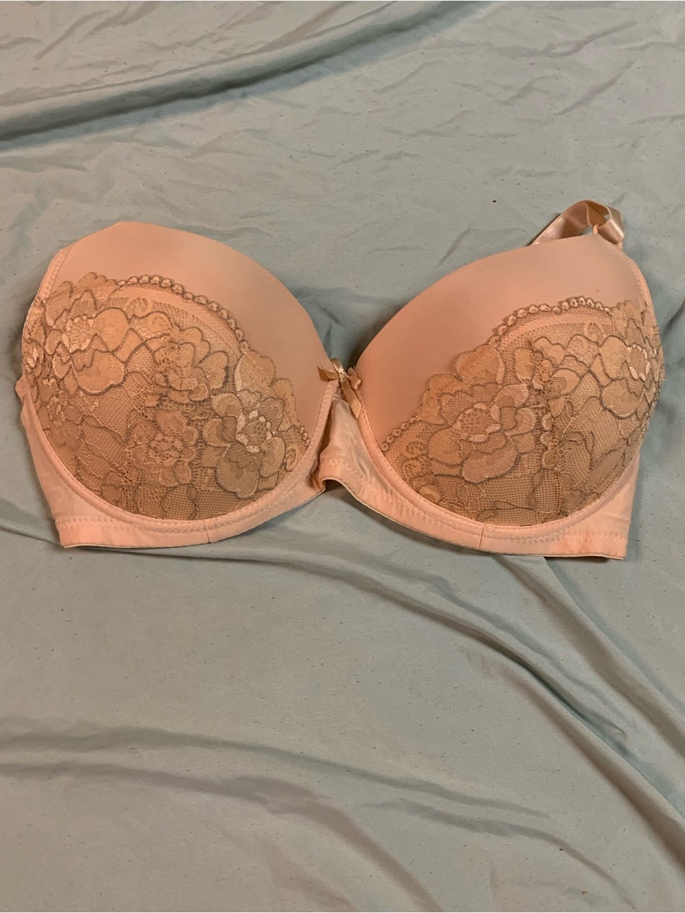 Everyday Lace-Trim Push-Up Bra in Blush